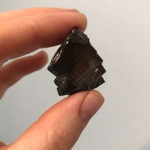 Large Shungite Hematite Pendant